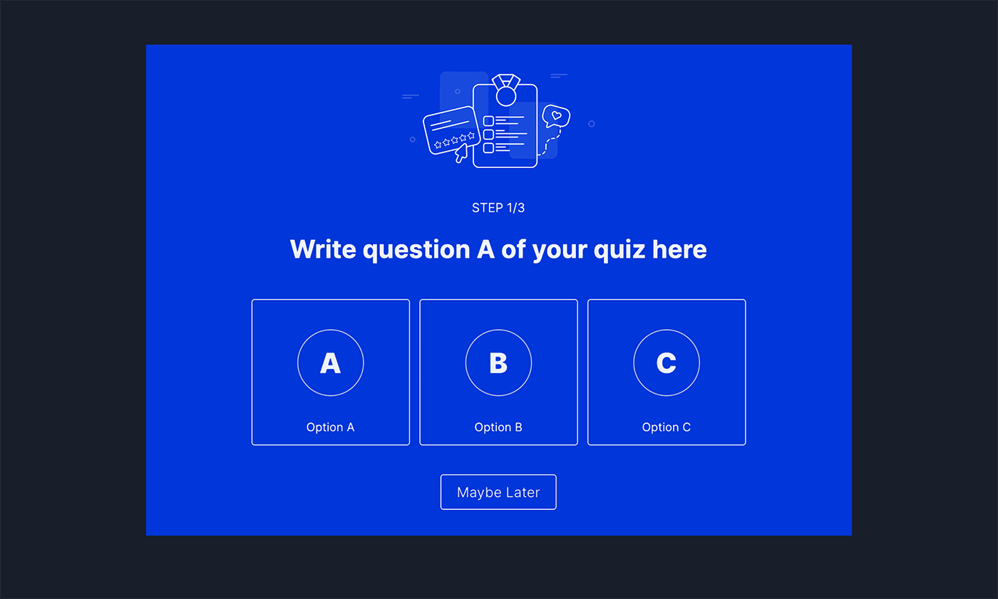 Pop-up quiz