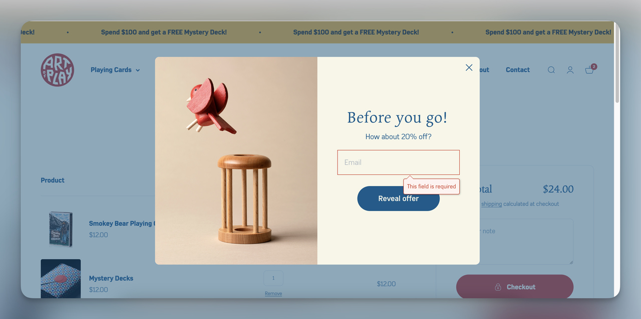 l’intégration de pop-ups sur votre site