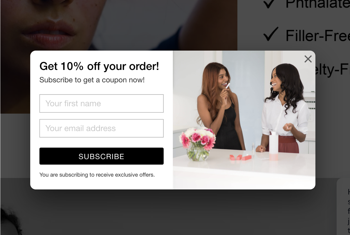 optimize the timing of pop-ups