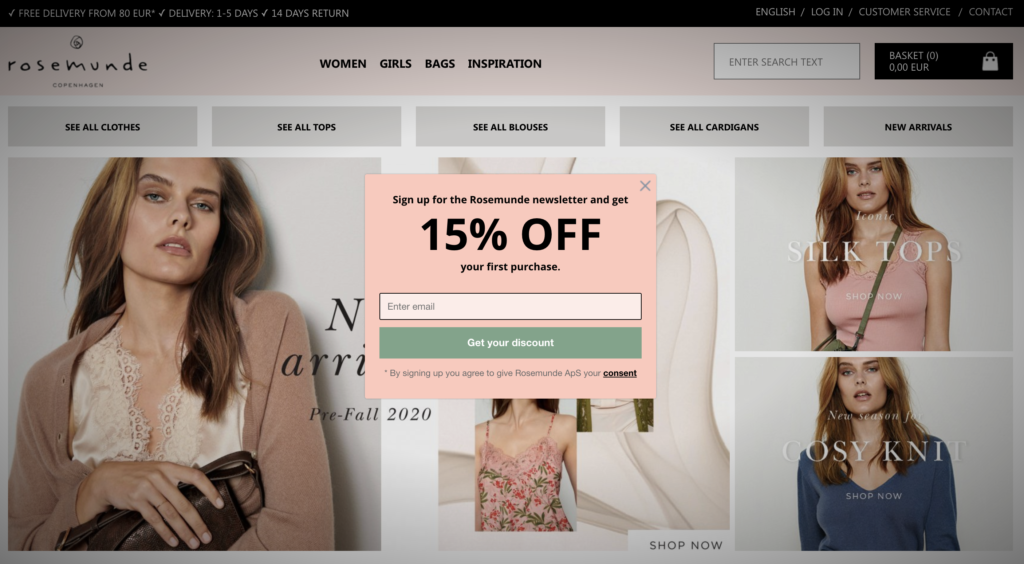 pop-ups som konverterar