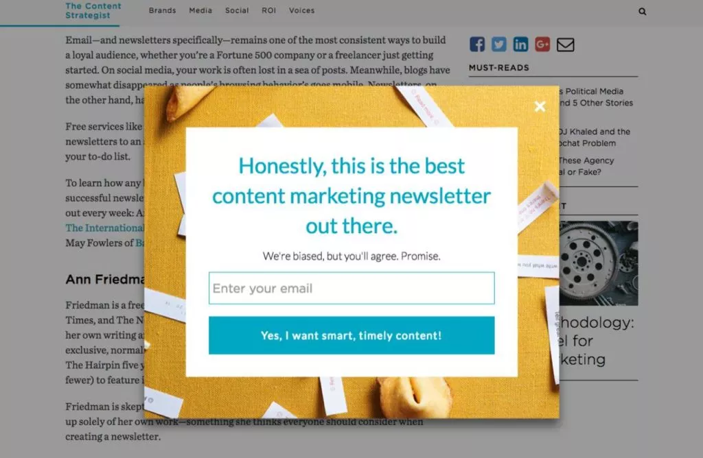 tilgængelighed af popups