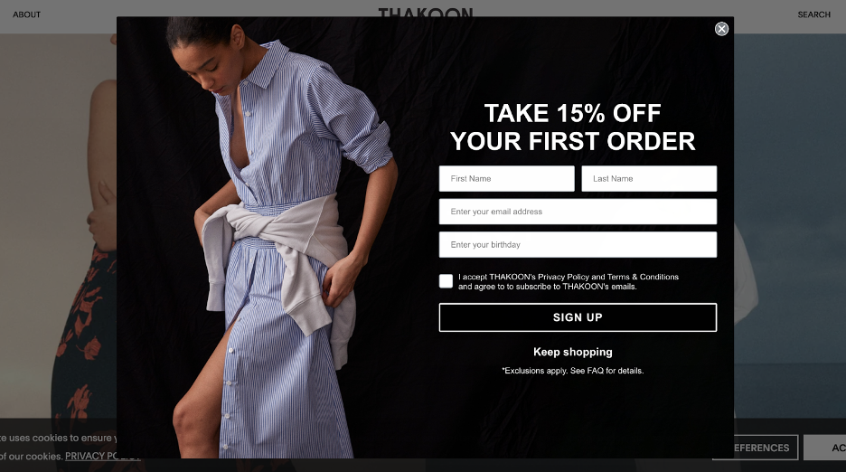 campagnes de pop-ups