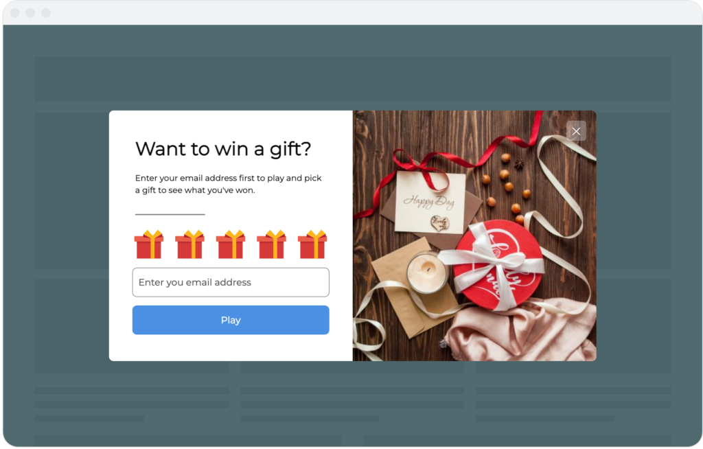 gamification - pop-up