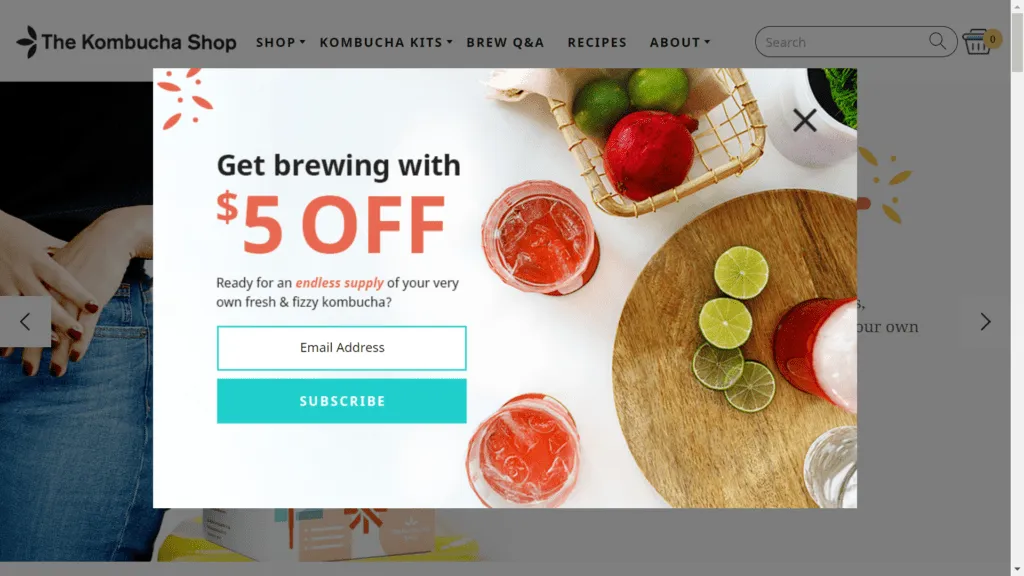 the use of pop-ups to maximize sales